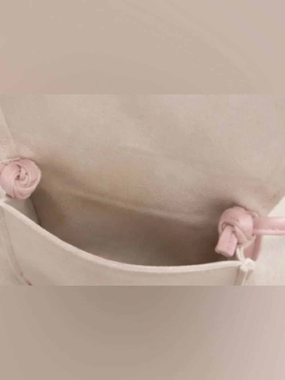 Kids Pink Mouse Crossbody Bag with White Bow